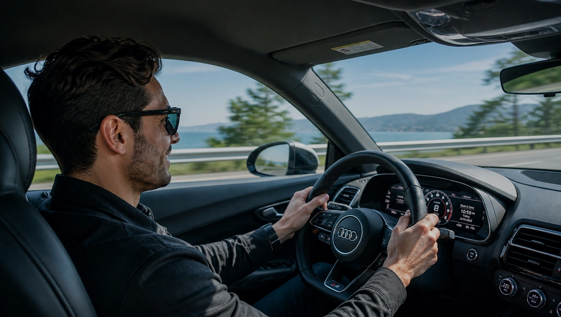 Luxuriöses Fahrerlebnis mit einem Audi Sportwagen